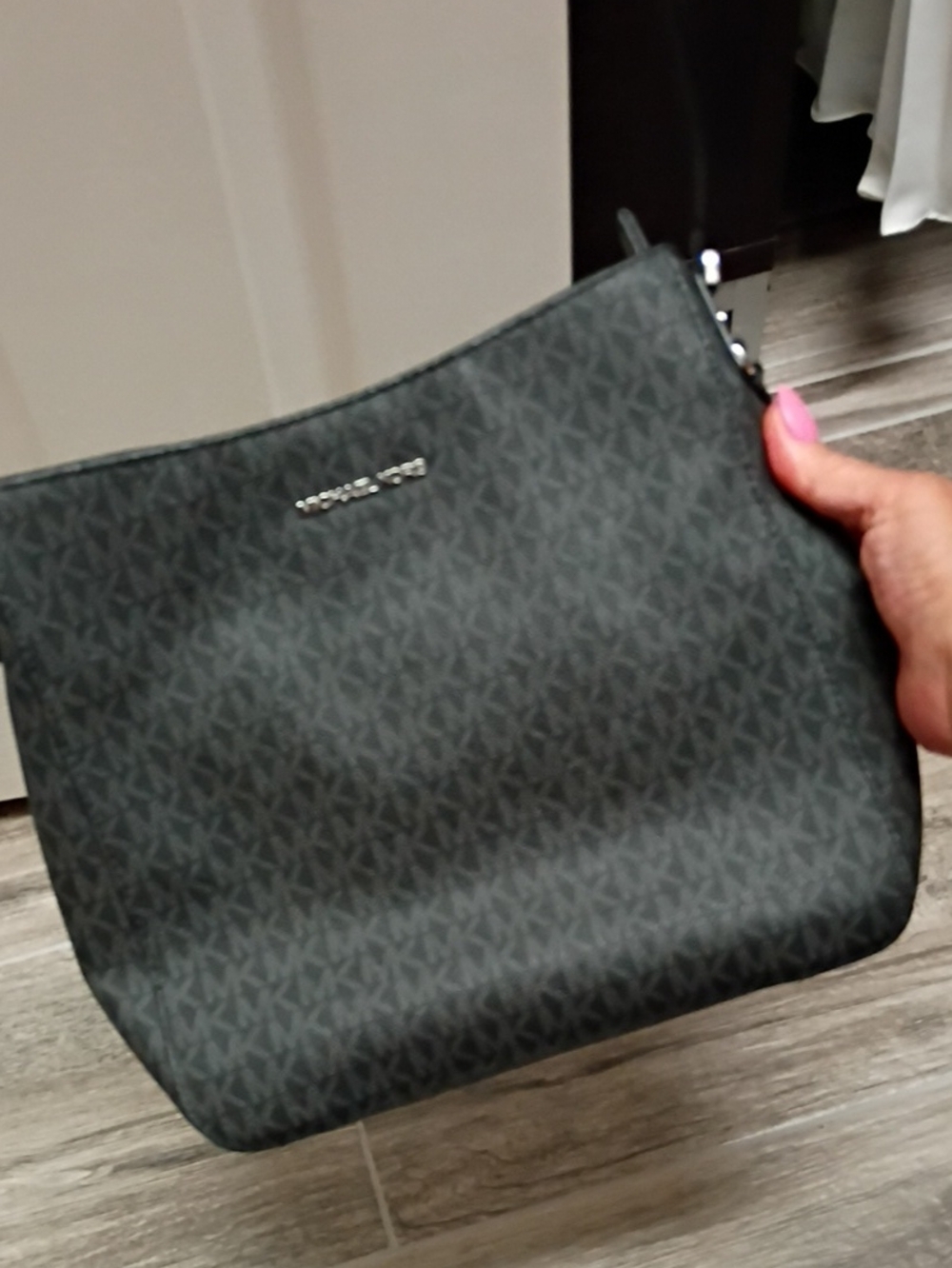 Michael Kors Dark Gray Signature Crossbody Bag